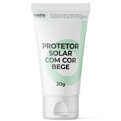 Protetor Solar com Cor Bege 30g